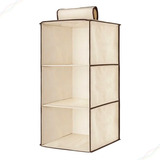 Prateleira Vertical De Guarda Roupa Organizador 3 Nichos