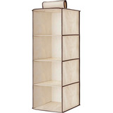 Prateleira Vertical Dobrável Organizador Roupas 4 Nichos