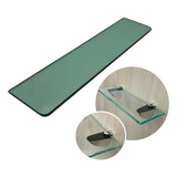 Prateleira Vidro 60x20cm Canto Arredondado 8mm Com Suporte