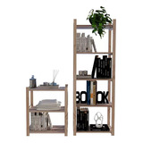 Prateleiras Araras Combo 2 De Parede Stand Roupas Vertical