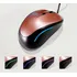 Prático Mouse Rosa Feminino Ergonômico Cabo Usb 4 Botoes
