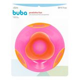 Pratinho Fun Infantil Com Ventosa Buba Rosa