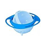 Pratinho Giratório Tigela Infantil Mágico Não Derrama Gyro Bowl Bebê Prato Mágico Potinho Giratório 360 Alimentação Infantil Azul E Rosa AZUL 