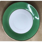 Pratinho Pires Porcelana Maua Verde Branco