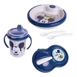 Pratinho Termico Ventosa Pote Papinha Colher Copo Mickey