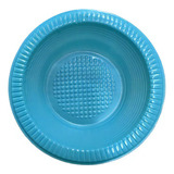 Prato 12cm Cumbuca Fundo cores 100un Zettapack Cor Azul claro