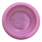 Prato 12cm Cumbuca Fundo cores 100un Zettapack Cor Rosa