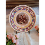 Prato Antigo Decorativo Porcelana Alemã Maravilhoso 