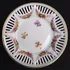 Prato Antigo Pequeno Porcelana Flores Borda Rendada Vazada