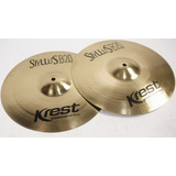Prato Chimbal Hi hat 14 By Krest Bronze B20 Linha Styllus