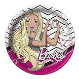 Prato De Papel P Festa Tema Barbie Contém 8 Unidades
