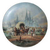 Prato De Porcelana Alemã Decorativo Parede Ou Mesa Ft4