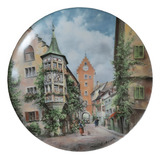 Prato De Porcelana Alemã Decorativo Parede Ou Mesa Vt3