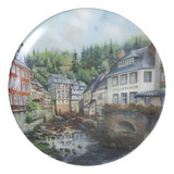 Prato De Porcelana Alemã Decorativo Parede Ou Mesa Vt5