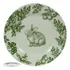 Prato De Porcelana Raso Páscoa Verde Vintage Florarte