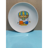 Prato Decorativo Antigo Infantil Porcelana Real