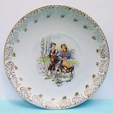Prato Decorativo Antigo Porcelana