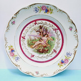 Prato Decorativo Antigo Porcelana