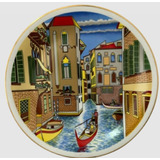 Prato Decorativo Coleção Europa Antiga Em Porcelana Schmidt