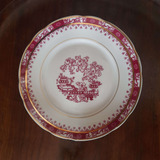 Prato Decorativo De Parede Em Porcelana Antiga Real 19cm