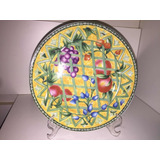 Prato Decorativo Em Porcelana