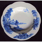 Prato Fundo Sopa Antigo Inglês Wood Sons Lakeland Azul