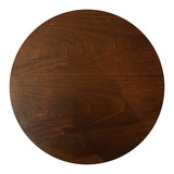Prato Giratório Centro De Mesa Laminado Castanho 60 Cm