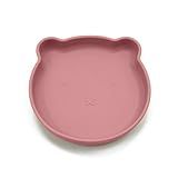 Prato Infantil De Silicone Com Ventosa De Urso Livre De BPA Bloo Baby Rosa 
