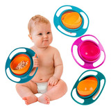 Prato Mágico Infantil Criança Bebê Não Derrama 360 Cor Rosa