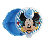 Prato Mickey C Divisões E Tampa C Válvula P Microondas Minnie