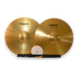 Prato Par Fanfarra Marching Band Alloy 14 Percussão Kit Cor Dourado