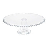 Prato Para Bolo Cristal De Chumbo Com Pé Pearl 31x11cm 