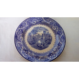 Prato Raso Antigo De Porcelana Inglesa Enfeite Parede