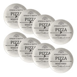 Prato Raso Pizza Plate Alleanza Conjunto 8 Un 1 l Cor Branco