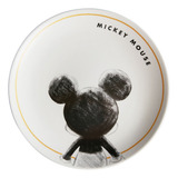 Prato Raso Refeição Mickey Mouse Cerâmica Disney Original