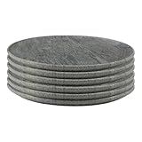 Prato Raso Refeição Pedra Sabão 26 Cm - 06 Unidades