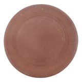 Prato Redondo Barro Cru 19cm Assentamento Umbanda Candomblé