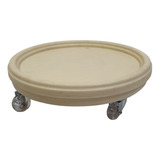 Prato Redondo Com Roda 20cm Para Vasos Alpe Aritana