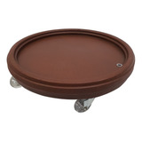 Prato Redondo Com Roda 30cm Para Vasos Alpe Aritana