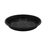 Prato Redondo P Vaso Flor Plantas Plastico N 6 Preto