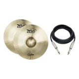 Prato Zeus Custom Chimbal Hi Hat 13 Zchh13 B20 Bronze Par