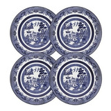 Pratos Raso Azul Porcelana