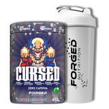 Pré Treino Cursed Sem Cafeina 450g Alta Performance Com Creatina Beta Alanina Glutamina Bcaa Sabor Maçã Verde Forged Nutrition