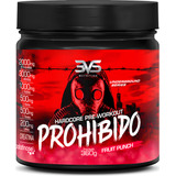 Pré Treino Prohibido 360g Sabor Fruit Punch Fórmula Exclusiva Com 8 Ingredientes Contendo Creatina Beta Alanina Taurina Cafeína Arginina L tirosina Palatinose E L alanina
