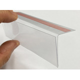 Precificador Porta Etiqueta L Gôndola 10 5 X 3 5 Cm 50 Unid 