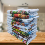 Preço De Atacado 30 Panos De Prato Estampados kit Com 30 