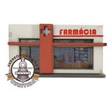 Predio Da Farmacia Ferromodelismo 1 87 Dio Maquete 87295