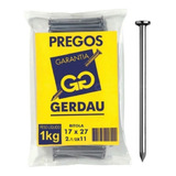 Prego 17 X 27 1kg Gerdau Com Cabeça