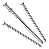 Prego 18x27 Com Cabeça Dupla Aço Polido Resistente Saco 1kg