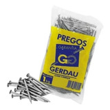Prego 18x27 Com Cabeça Gerdau Polido Kit 30 Pacote De 1kg